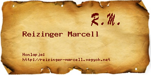 Reizinger Marcell névjegykártya